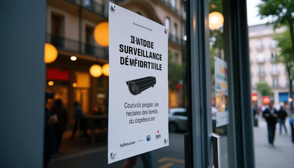 Modèle d’affiche de vidéosurveillance PDF gratuit : obligations et conseils