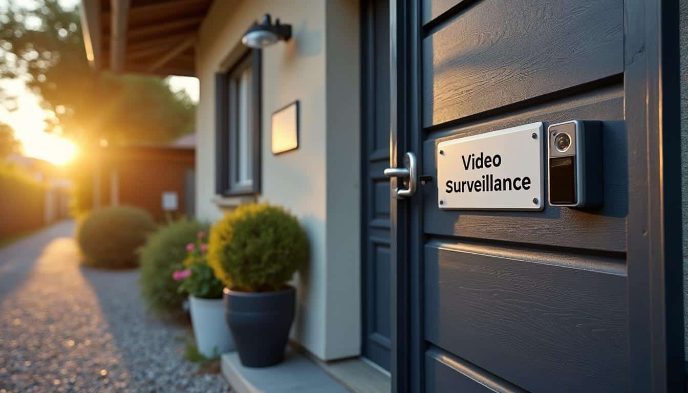 Illustration: Comprendre l’obligation d’affichage de la vidéosurveillance chez un particulier et le cadre légal