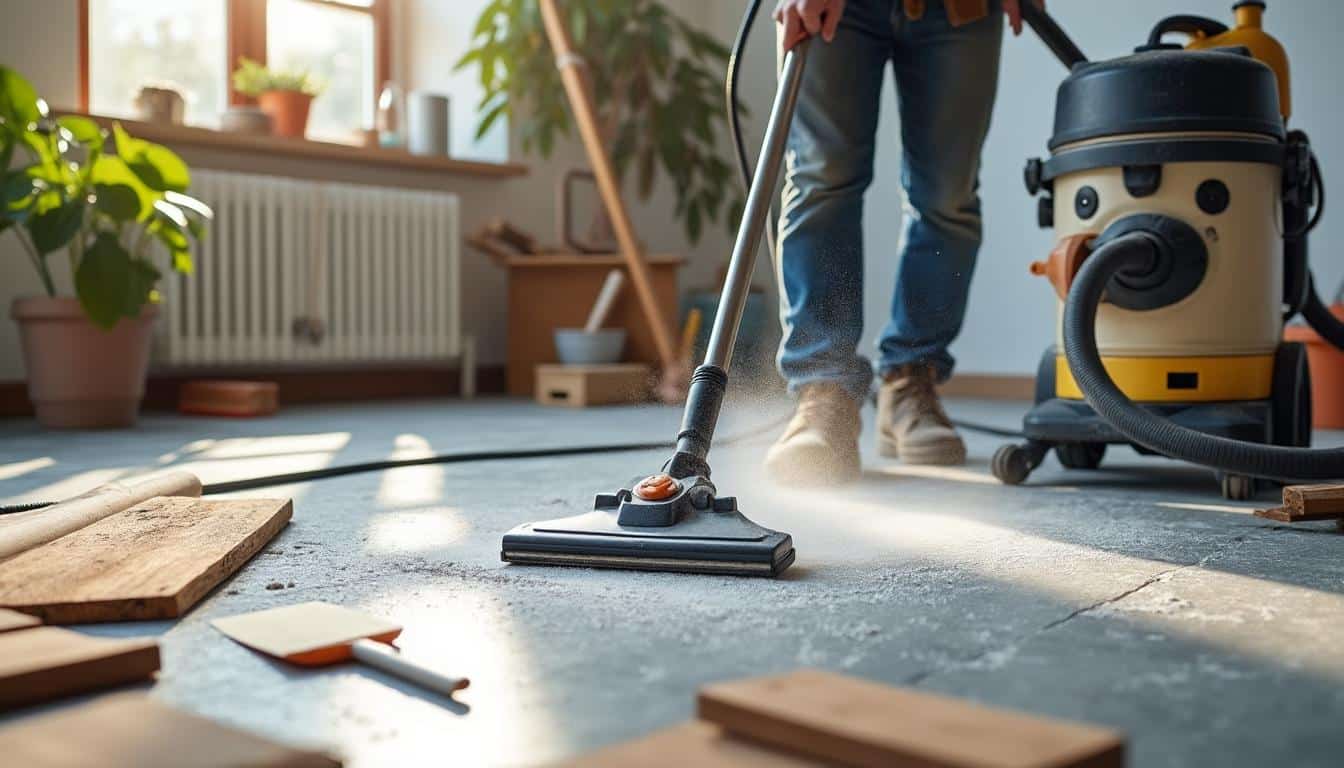 Illustration: Préparer le support pour une pose de parquet sur du carrelage