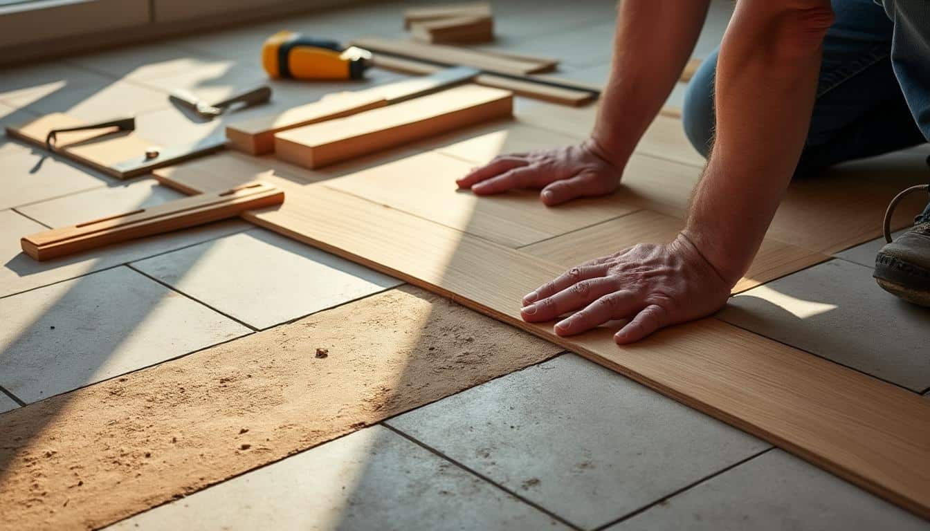 Illustration: Peut-on poser du parquet sur du carrelage ? Faisabilité et conditions préalables