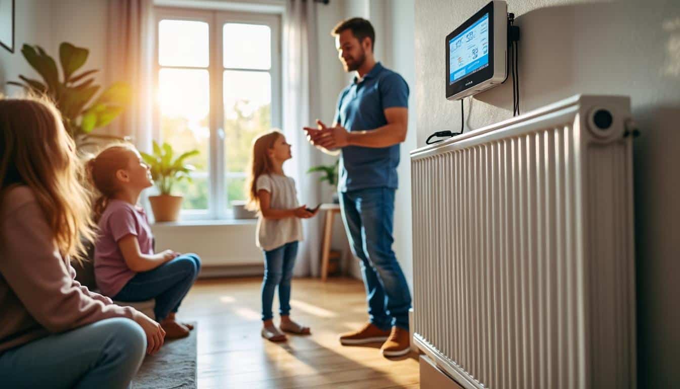 Illustration: Comprendre le fonctionnement d’un radiateur avec une pompe à chaleur air-eau