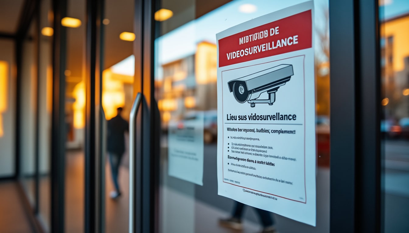 Illustration: Mentions obligatoires et conseils pratiques pour l’affiche de vidéosurveillance à imprimer gratuit