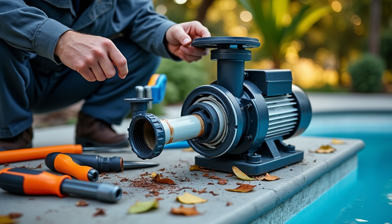 Illustration: Identifier les causes et préparer l’amorçage de la pompe de piscine