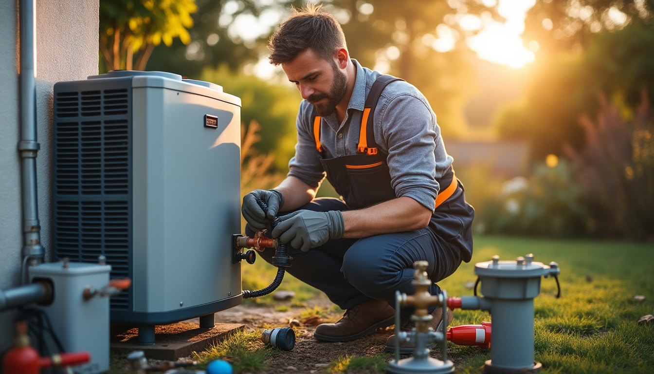 Illustration: Principe de fonctionnement de la pompe à chaleur air-eau