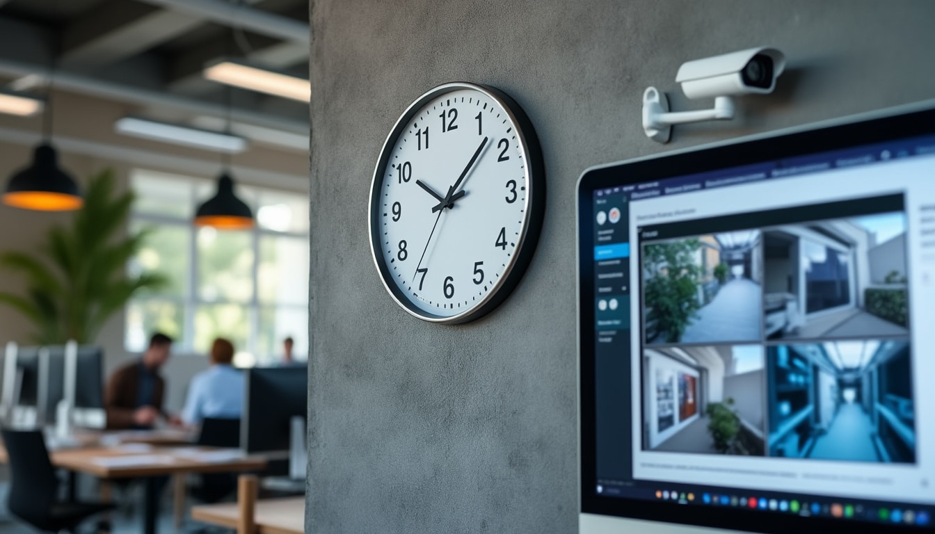 Illustration: Durée maximale légale de conservation des images de vidéosurveillance en entreprise