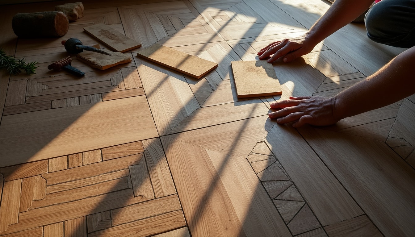 Illustration: Présentation des grandes techniques de pose du parquet