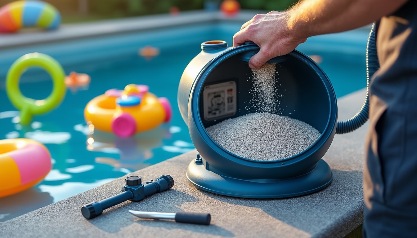 Illustration: Comprendre le fonctionnement de la pompe à sable pour piscine : le guide complet