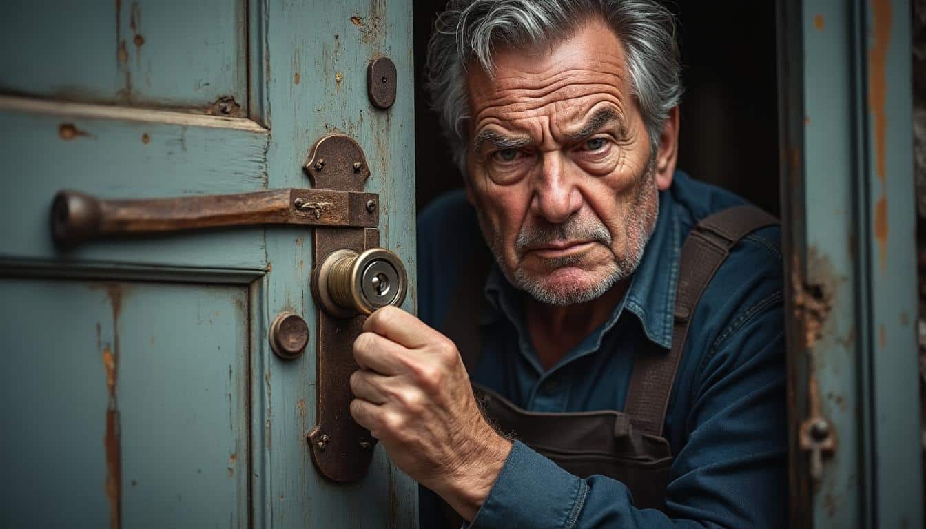 Illustration: Les risques et conséquences d’ignorer une clé difficile à tourner sur une porte blindée