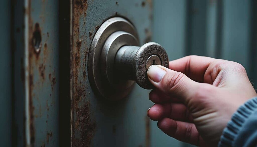 Clé difficile à tourner dans une porte blindée : causes et solutions