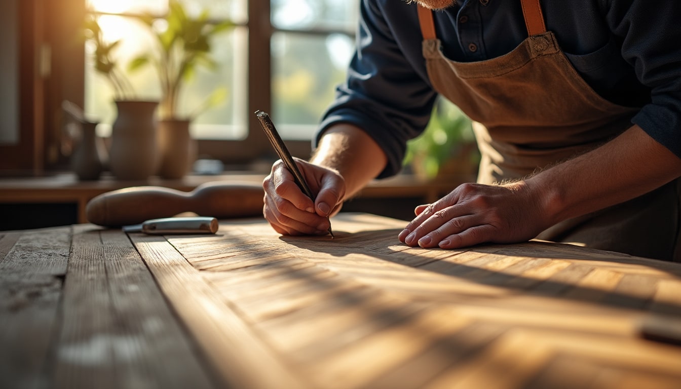 Illustration: Définition et caractéristiques du parquet point de Hongrie