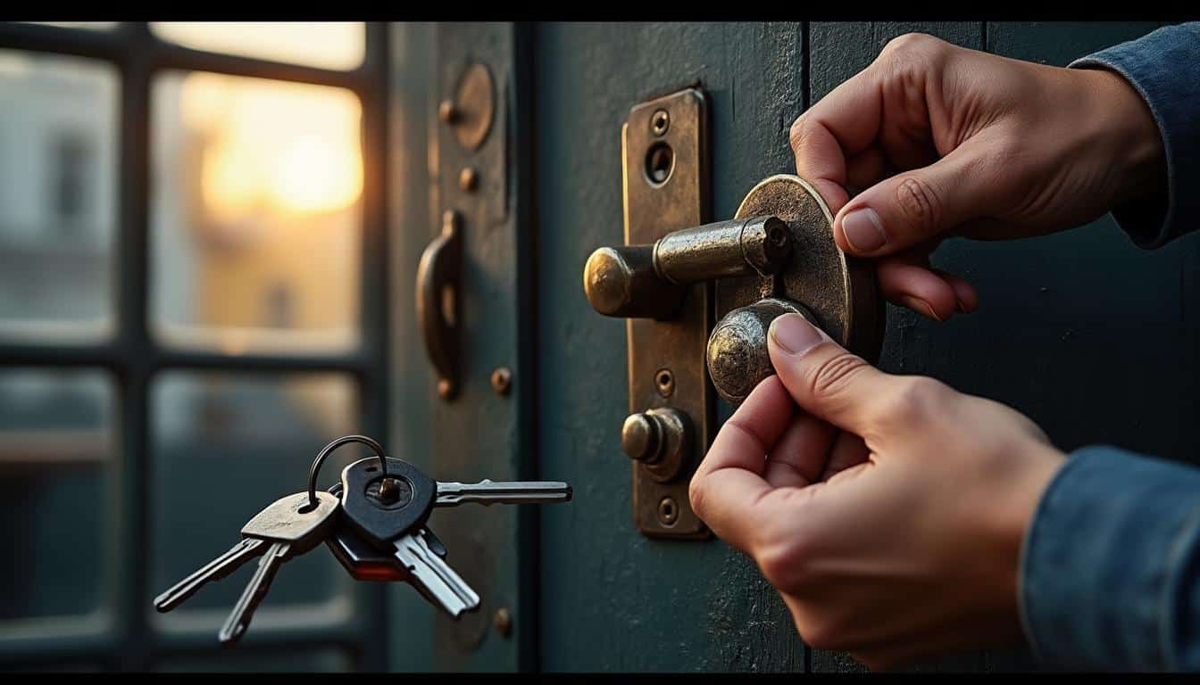 Porte blindée serrure coincée ouverture : causes et solutions efficaces