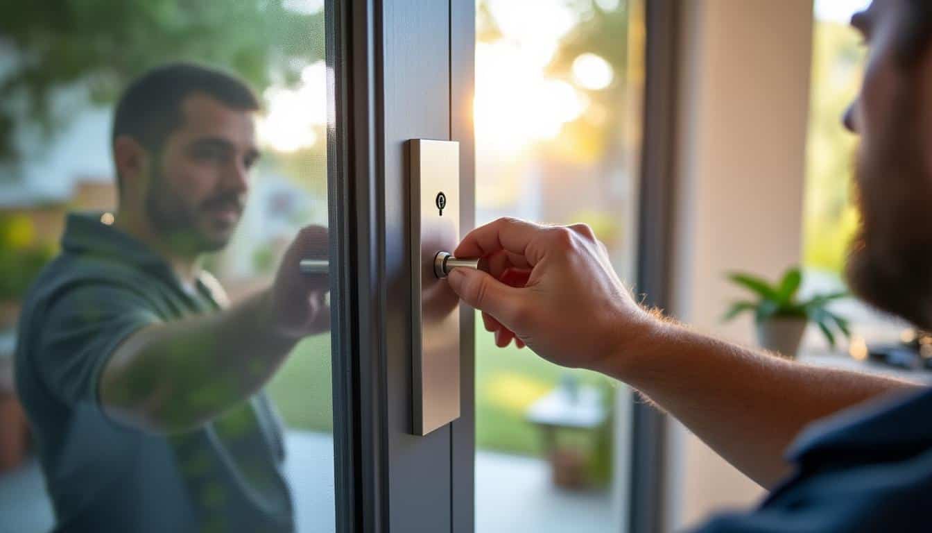 Illustration: Choisir la bonne serrure connectée pour une installation sur porte alu