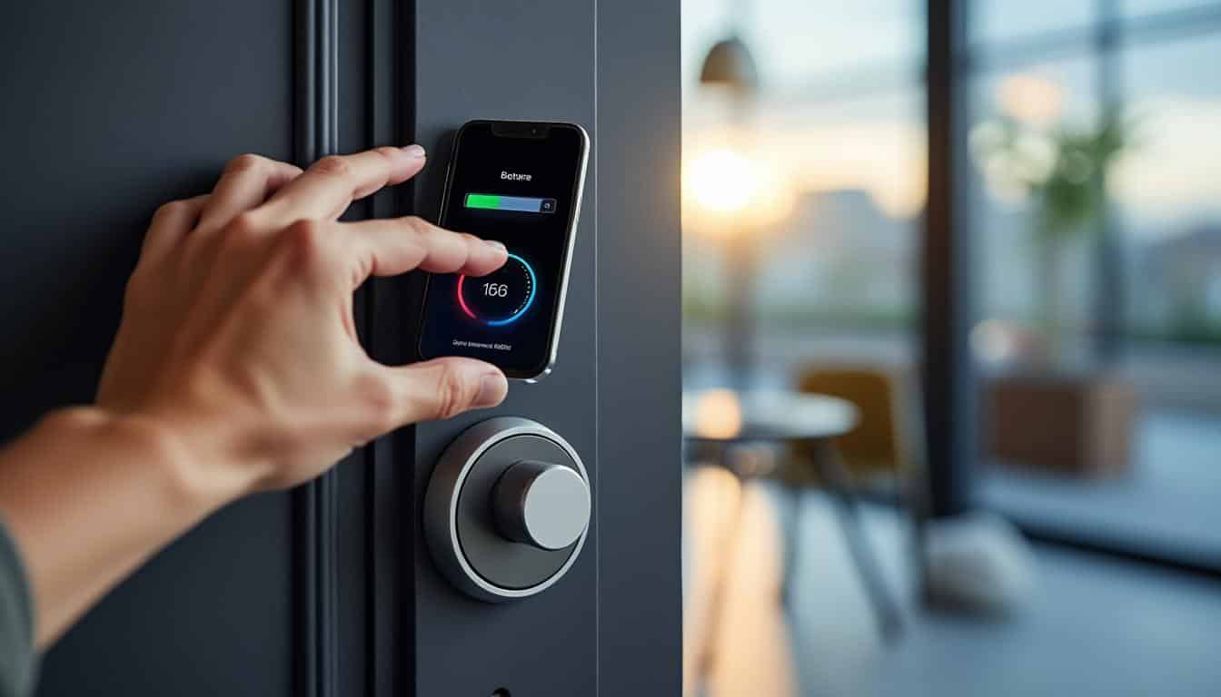 Illustration: Comprendre le fonctionnement d’une serrure connectée à pile faible ou signal faible