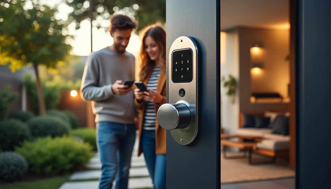 Serrure connectée avec sécurité multi utilisateurs : gestion et protection optimales