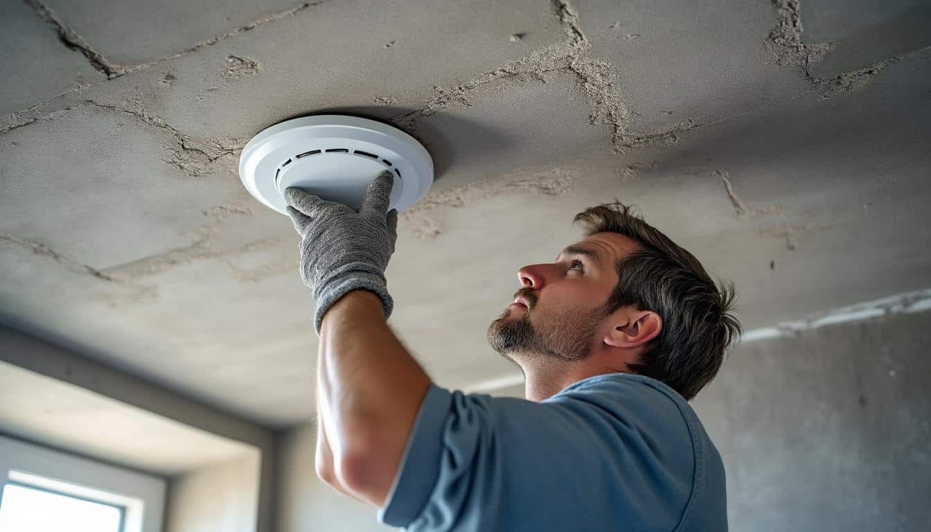Détecteur fumée installation plafond béton : guide complet et pratique