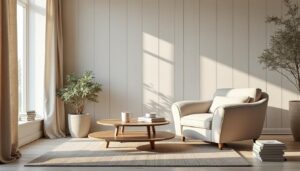 Lambris cérusé : charme naturel et luminosité pour vos murs