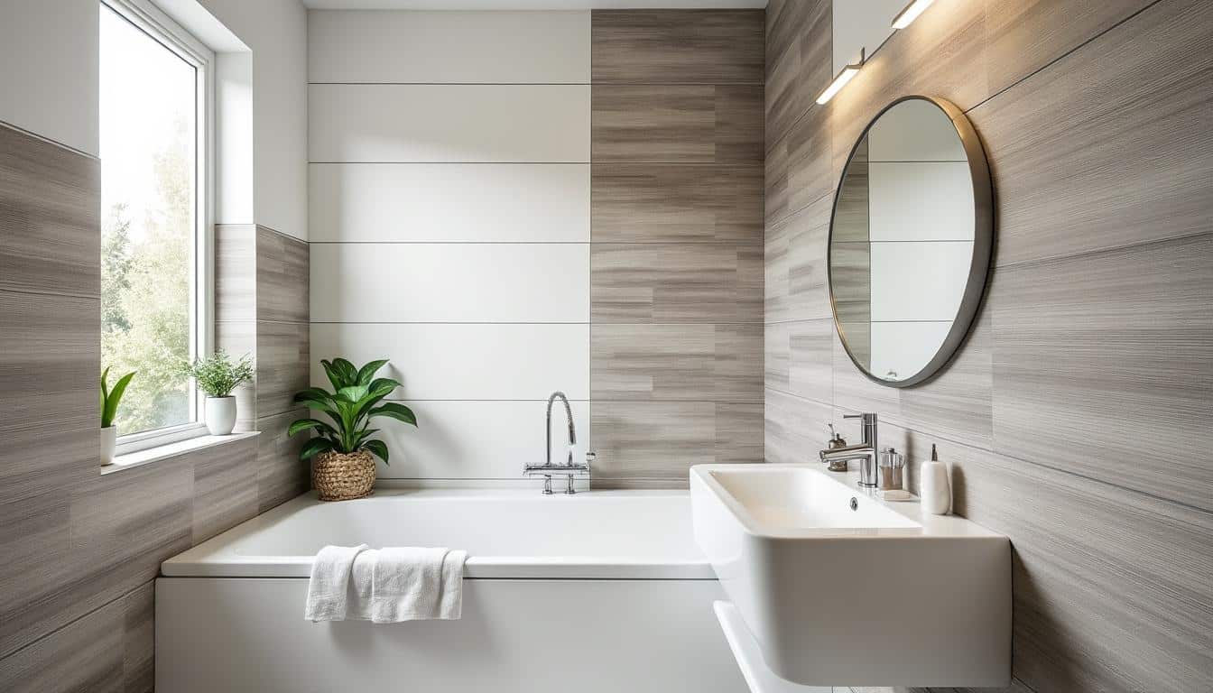 Illustration: Comprendre le lambris PVC : formes, types et caractéristiques adaptées à la salle de bain