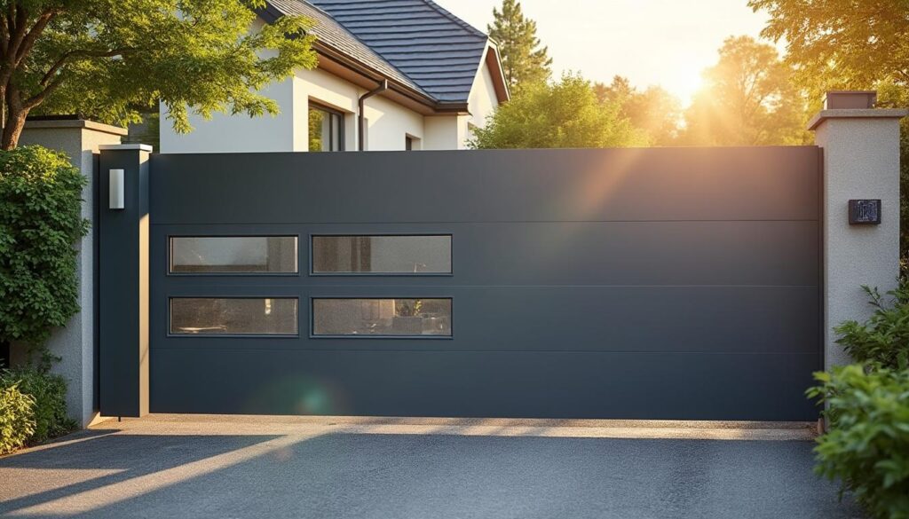 Portail motorisé solaire : autonomie et installation simplifiée