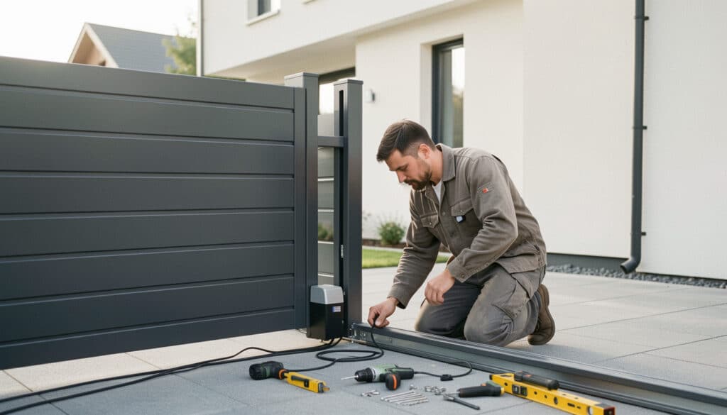Installer un portail coulissant motorisé sans erreur