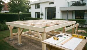 Plan d’une terrasse en bois sur pilotis : les bases