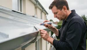 Réparer une gouttière en zinc à froid sans se tromper