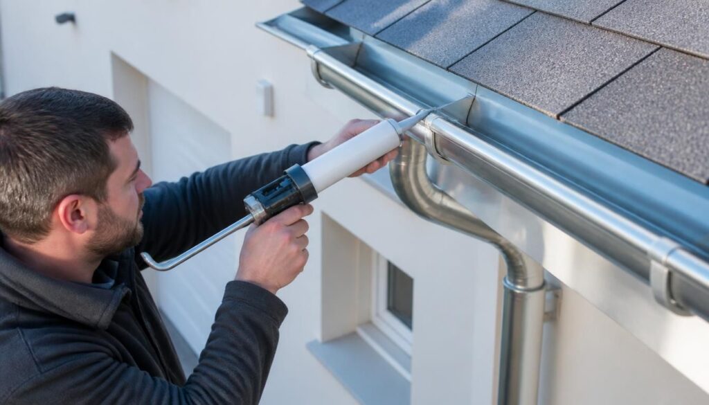 Réparer une gouttière en zinc : colle ou mastic ?